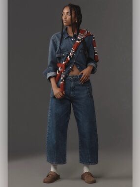 Anthropologie Kenna Mid-Rise Heritage Barrel Jeans NWT
